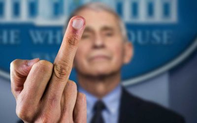 A virological middle finger from Boston with fauci greetings