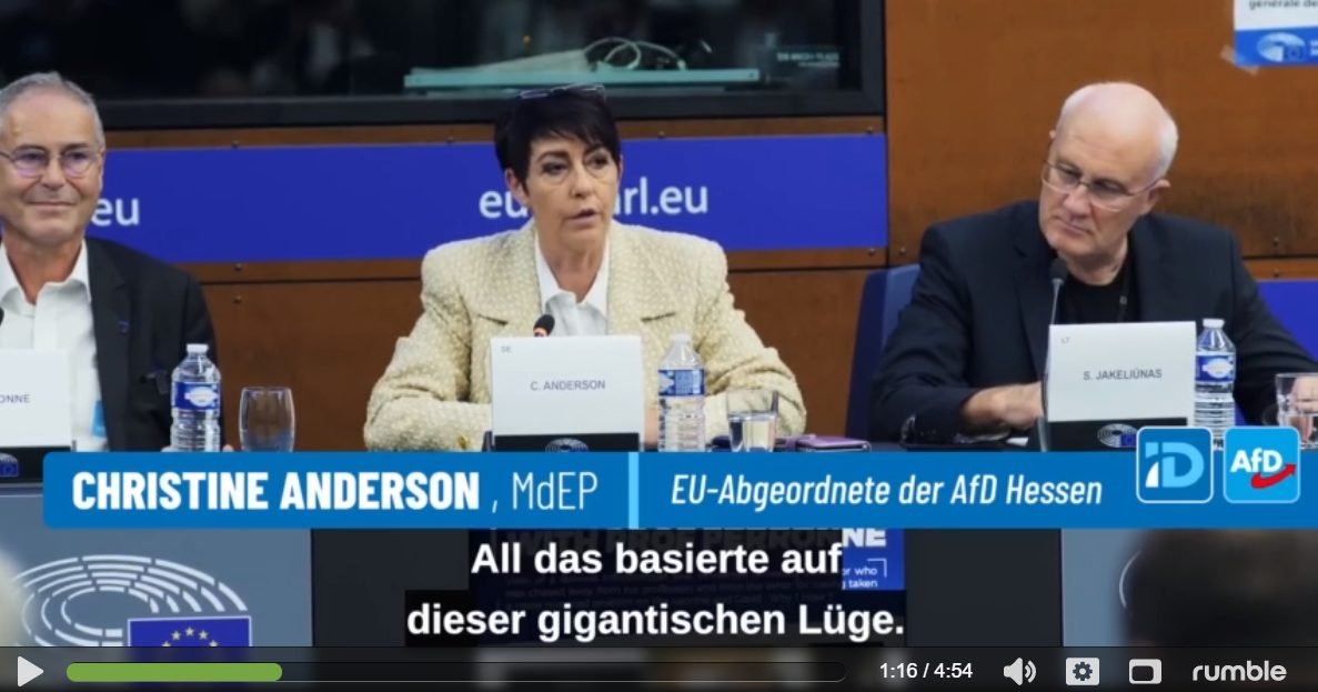 WOB-Dokumente bestätigen Christine Andersons Aussagen und sie dankt uns